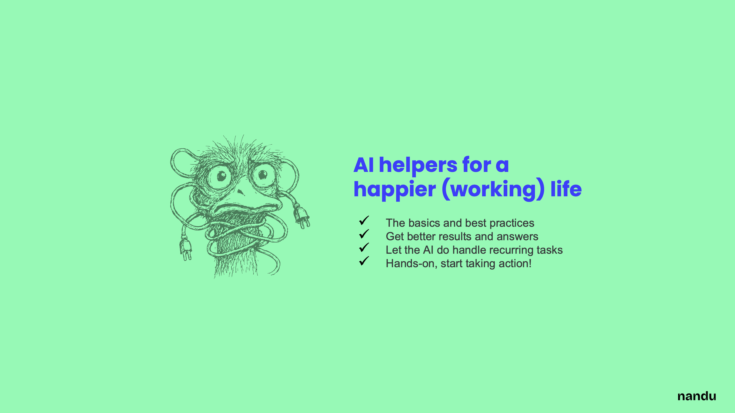 AI Helpers and Setup for your daily work — Family & Friends Session